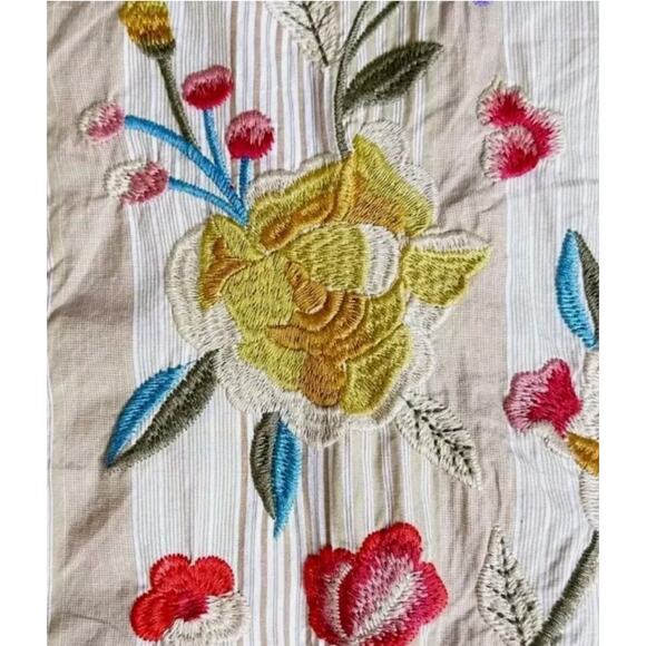 Johnny Was PETUNIA SMOCKED LISBON FLORAL BOHO EMBROIDERY XS - Picture 5 of 10